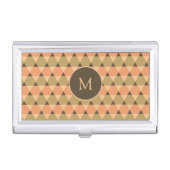 Triangles Pattern Business Card Case (Front)