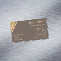 Triangles Pattern Business Card Magnet