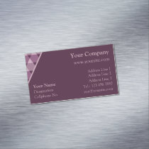 Triangles Pattern Business Card Magnet