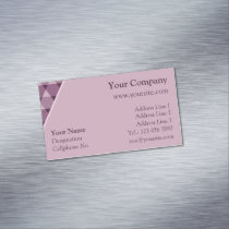 Triangles Pattern Business Card Magnet