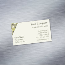 Triangles Pattern Business Card Magnet