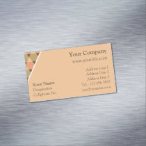 Triangles Pattern Business Card Magnet