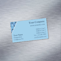 Triangles Pattern Business Card Magnet