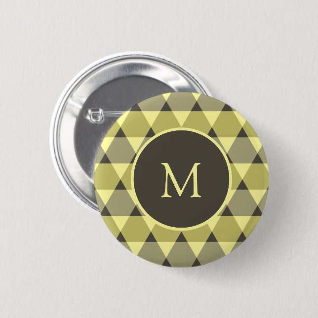 Triangles Pattern Button (Front & Back)