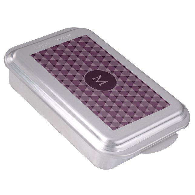 Triangles Pattern Cake Pan (Side)