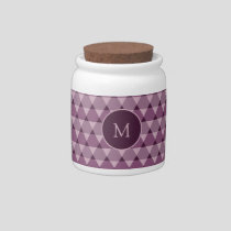 Triangles Pattern Candy Jar