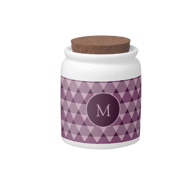 Triangles Pattern Candy Jar (Front)