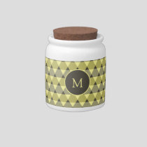 Triangles Pattern Candy Jar