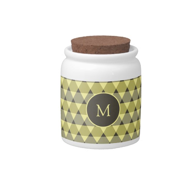 Triangles Pattern Candy Jar (Front)
