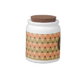 Triangles Pattern Candy Jar (Left)