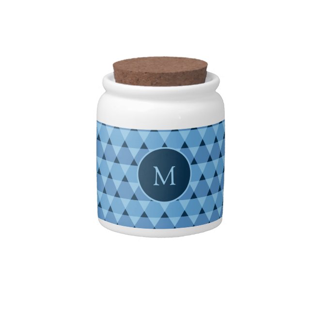 Triangles Pattern Candy Jar (Front)