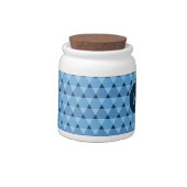 Triangles Pattern Candy Jar (Left)