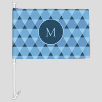 Triangles Pattern Car Flag