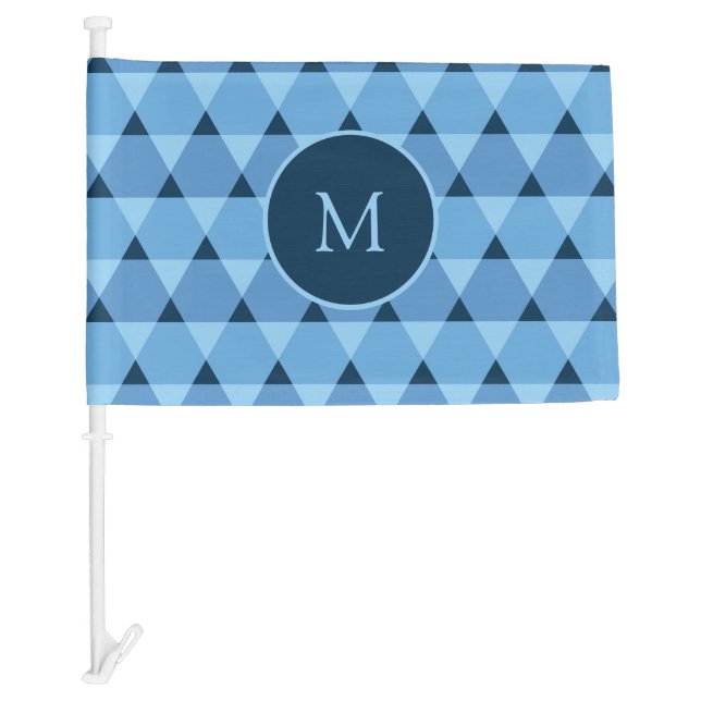 Triangles Pattern Car Flag (Front)