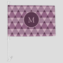 Triangles Pattern Car Flag