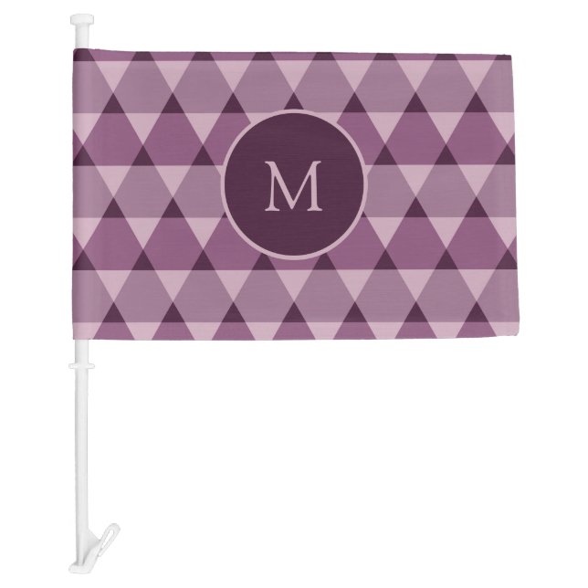 Triangles Pattern Car Flag (Front)