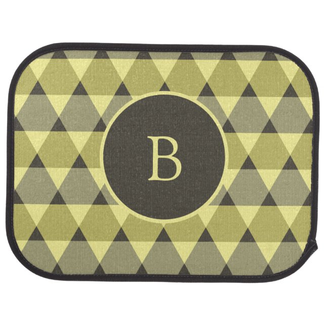 Triangles Pattern Car Floor Mat (Rear)