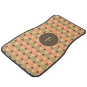Triangles Pattern Car Floor Mat (Angled)