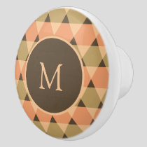 Triangles Pattern Ceramic Knob