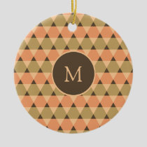 Triangles Pattern Ceramic Ornament