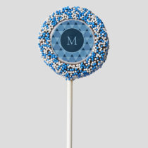 Triangles Pattern Chocolate Covered Oreo Pop