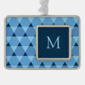 Triangles Pattern Christmas Ornament (Front)