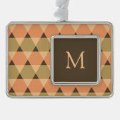 Triangles Pattern Christmas Ornament (Front)