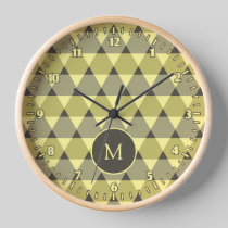 Triangles Pattern Clock