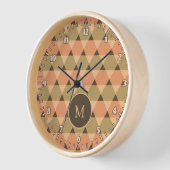 Triangles Pattern Clock (Angle)
