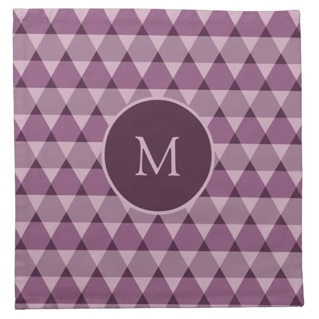 Triangles Pattern Cloth Napkin (Front)