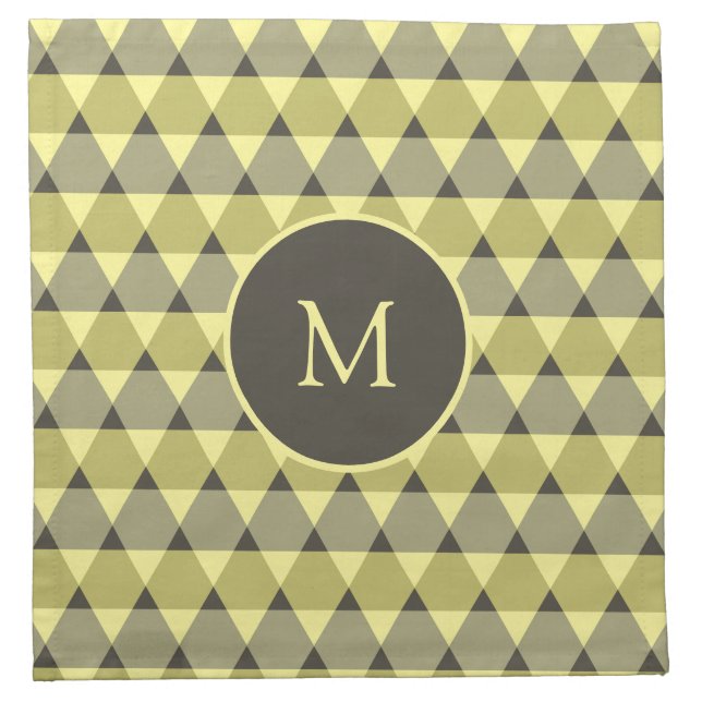 Triangles Pattern Cloth Napkin (Front)