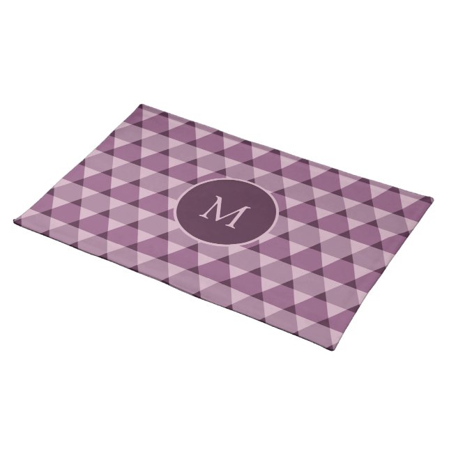 Triangles Pattern Cloth Placemat (On Table)