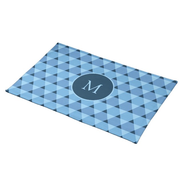 Triangles Pattern Cloth Placemat (On Table)