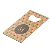 Triangles Pattern Credit Card Bottle Opener (Front Angled)