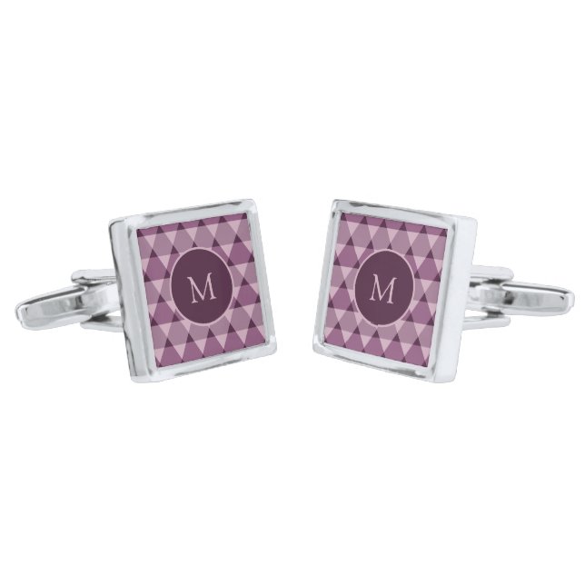 Triangles Pattern Cufflinks (Angled)