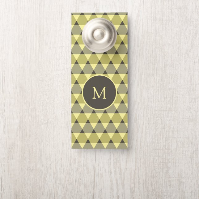 Triangles Pattern Door Hanger (On Knob)