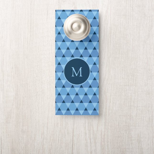 Triangles Pattern Door Hanger (On Knob)