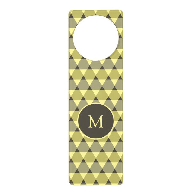 Triangles Pattern Door Hanger (Front)