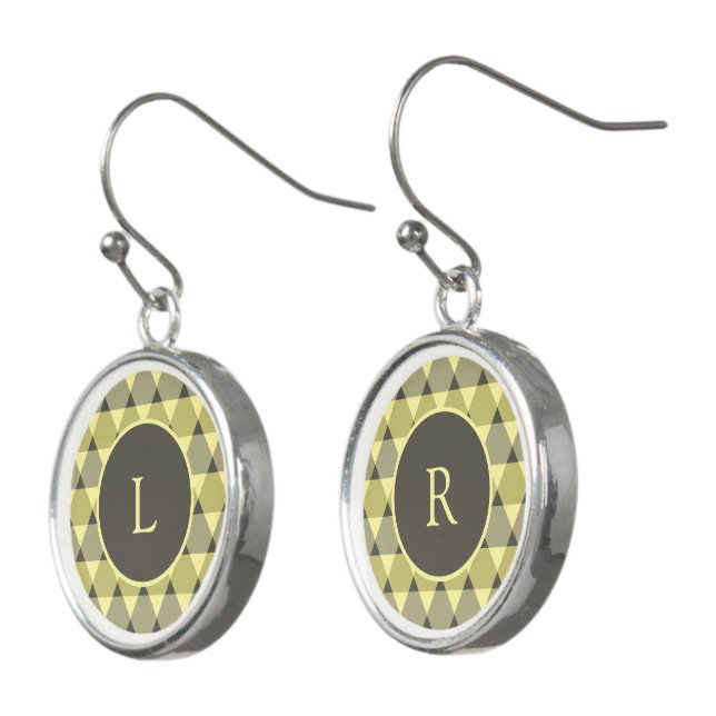 Triangles Pattern Earrings (Angled)