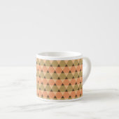 Triangles Pattern Espresso Cup (Front Right)
