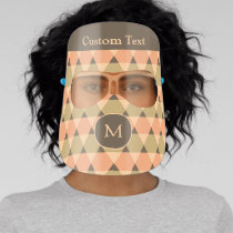 Triangles Pattern Face Shield