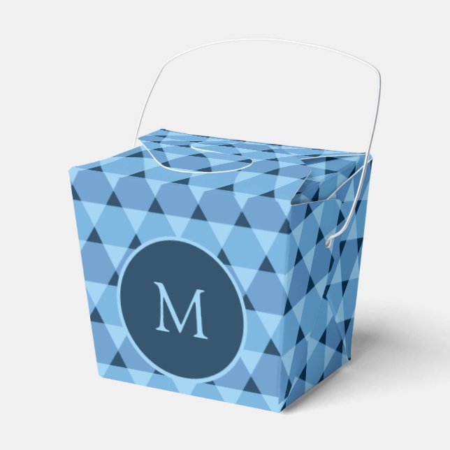 Triangles Pattern Favor Boxes (Front Side)