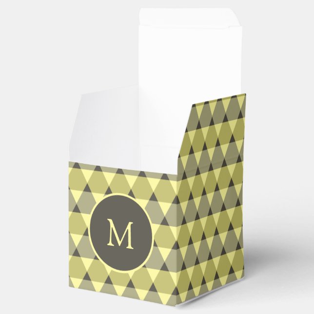 Triangles Pattern Favor Boxes (Opened)