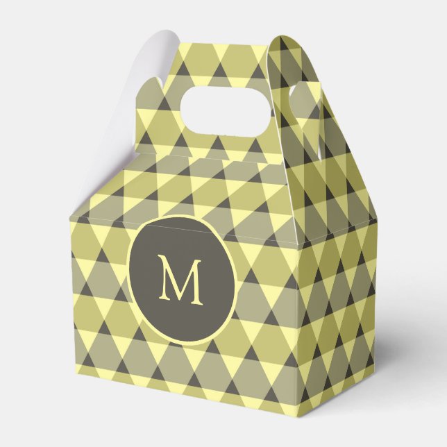 Triangles Pattern Favor Boxes (Front Side)