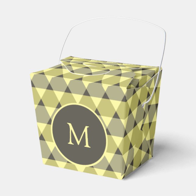 Triangles Pattern Favor Boxes (Front Side)