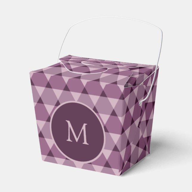 Triangles Pattern Favor Boxes (Front Side)