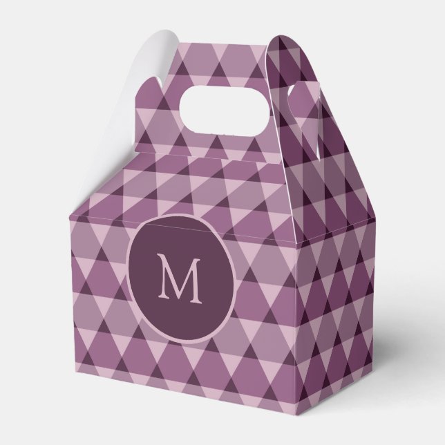 Triangles Pattern Favor Boxes (Front Side)