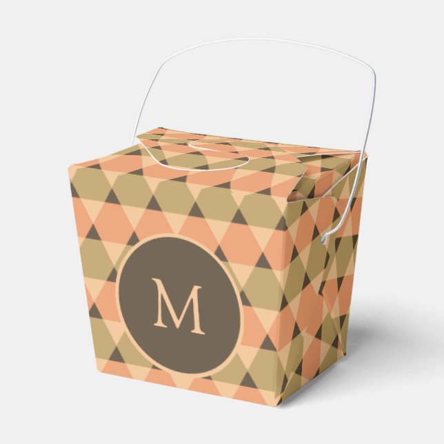 Triangles Pattern Favor Boxes (Front Side)