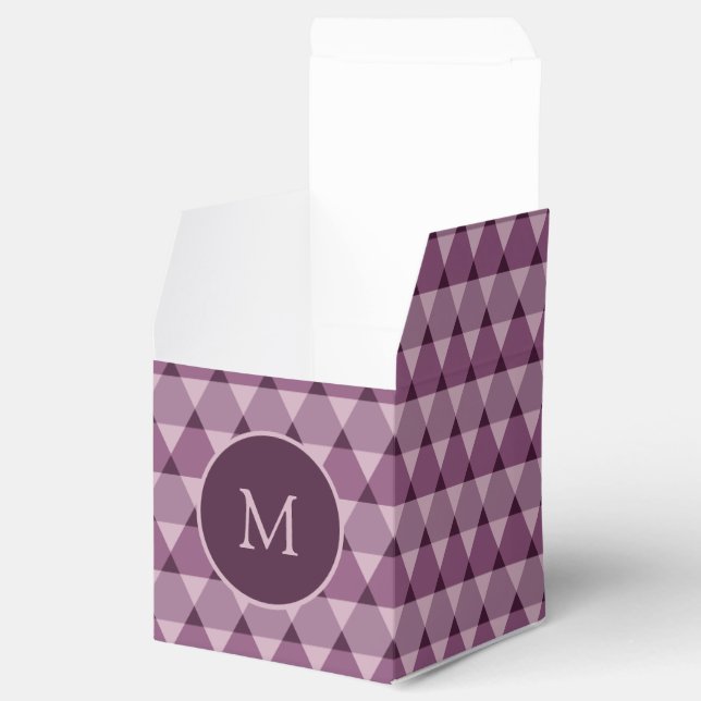 Triangles Pattern Favor Boxes (Opened)