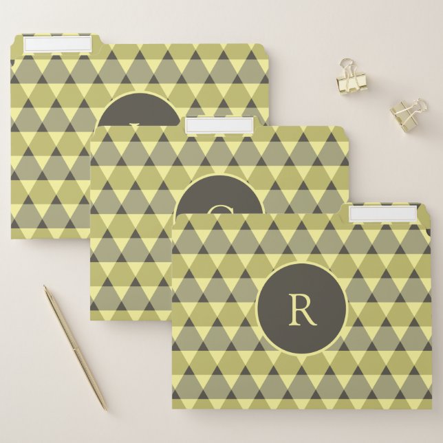Triangles Pattern File Folder (Set)